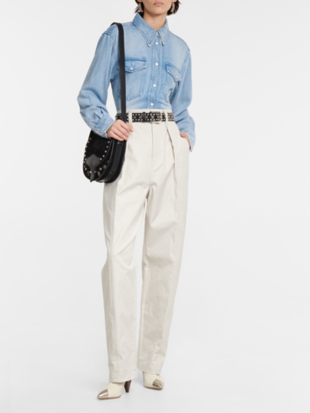 Isabel Marant Etoile 100% cotton high-rise trousers | Size 36